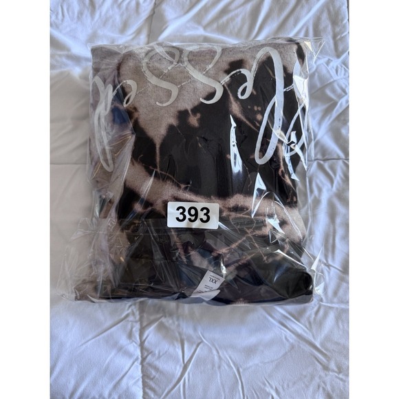 Blessed Bleached Pullover Sweatshirt Size 2xl Black, Fleece Soft EUC - Picture 9 of 9